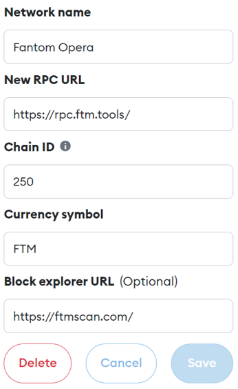 How to Add Networks on Metamask-Fantom