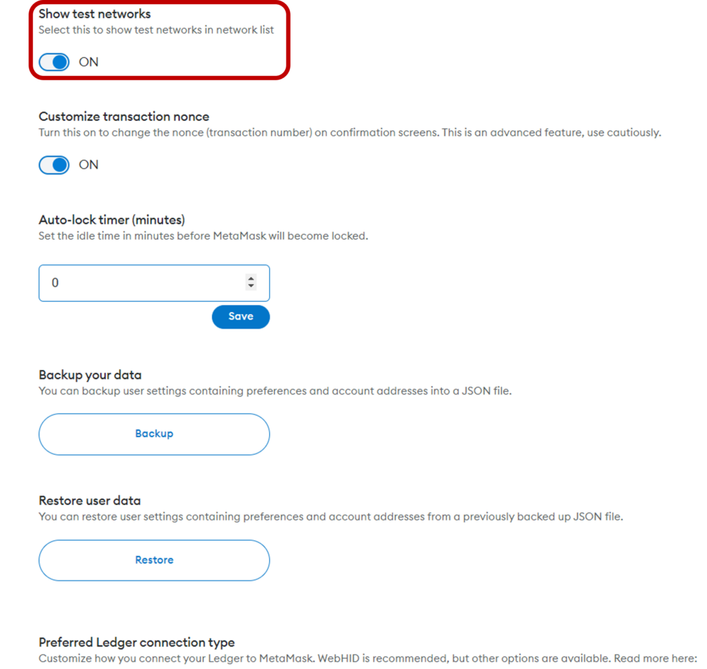 How to Add Networks on Metamask-Goerli-Settings