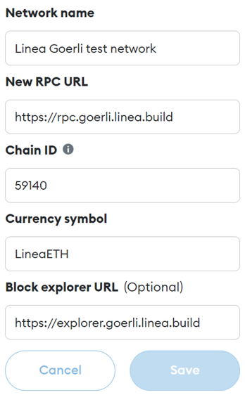 How to Add Networks on Metamask-Linea