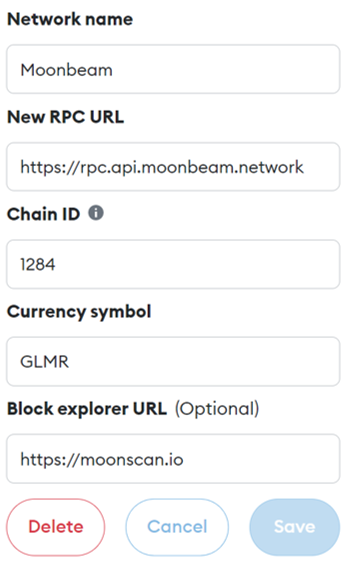 How to Add Networks on Metamask-Moonbeam