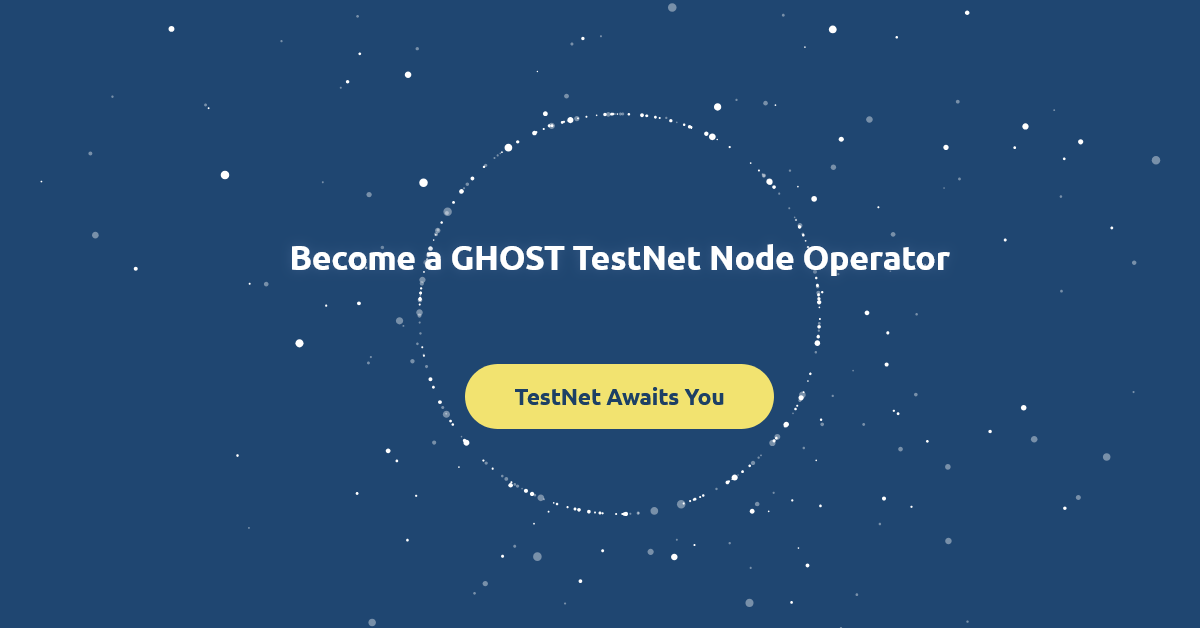 GHOST Chain Startup Guide Become Node Operator