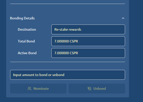 GHOST Lite Startup Guide - Step 1 - Create Bond - Bonding Details