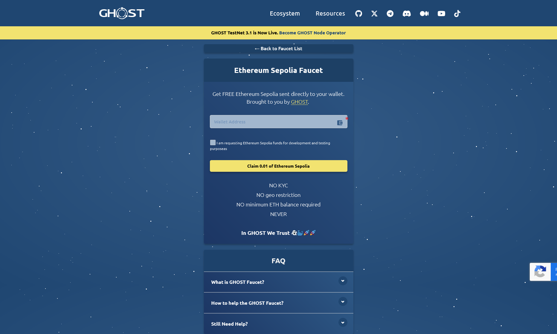 How to get $CSPR using ghostDAO - Acquire $SepETH