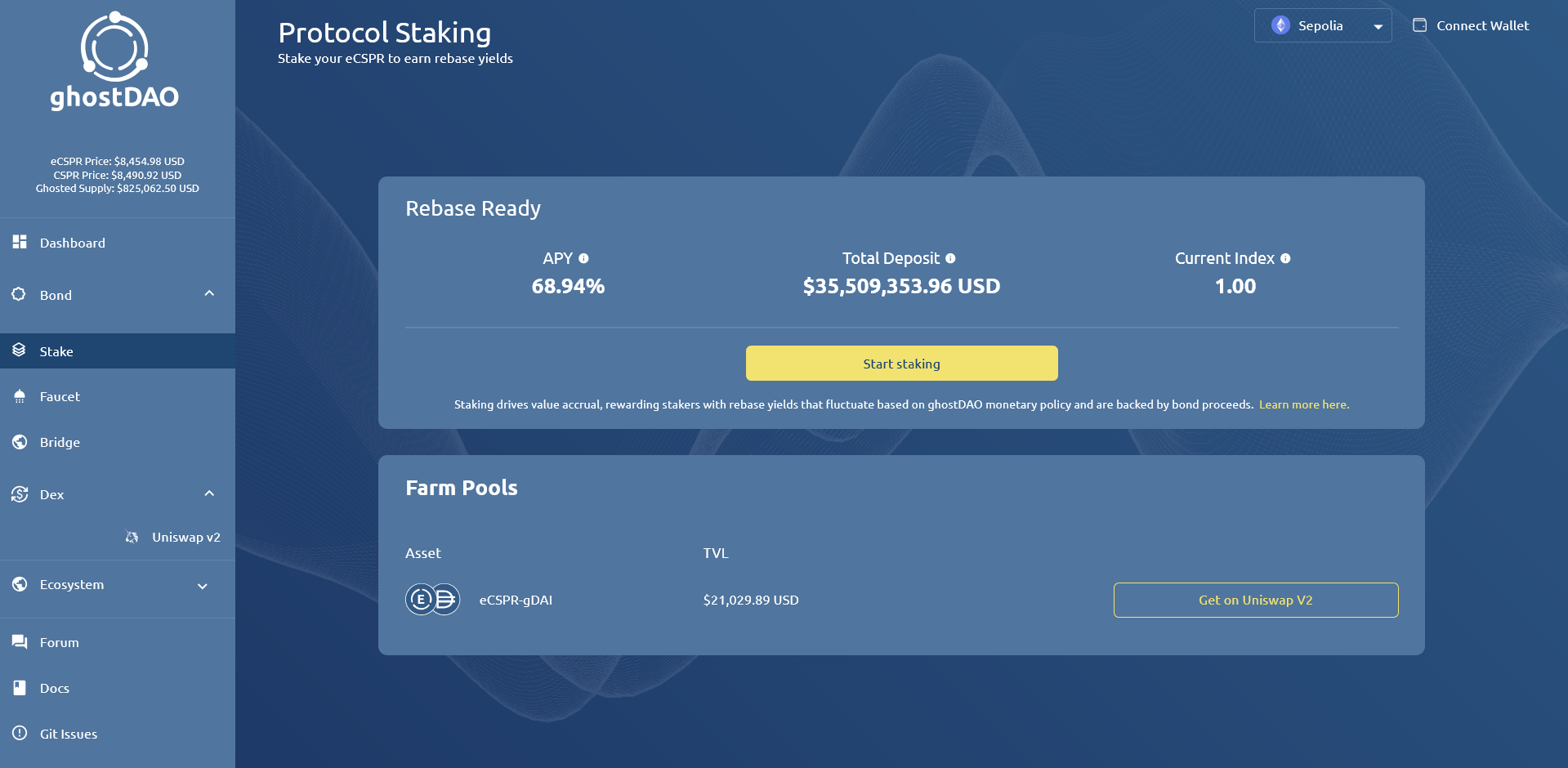 How to get $CSPR using ghostDAO - Wrap $eCSPR into $CSPR